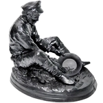 Cast iron sculpture "Prospector"
